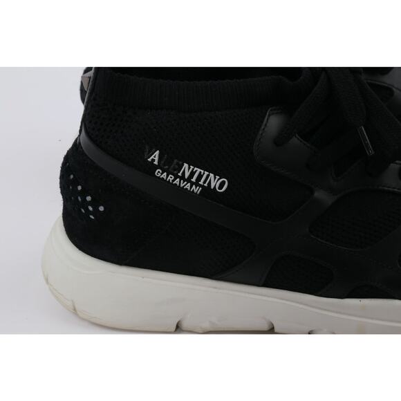 VALENTINO GARAVANI Black Lace Up Sound High Top Trainer Sneakers Size 41 main image 8